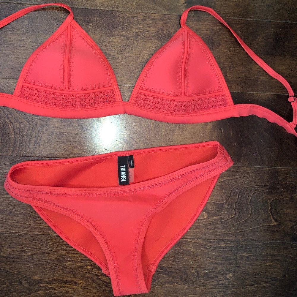 Triangl Gigi Red Bikini Bathing Suit